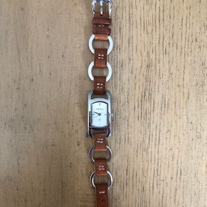 Fossil tan leather watch